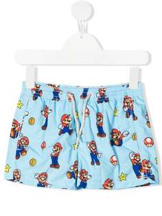 Mc2 Saint Barth Kids плавки-шорты Super Mario с кулиской