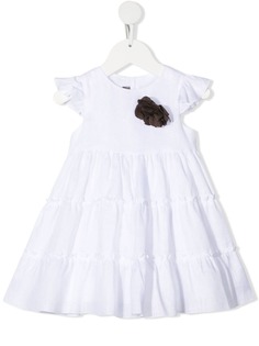 Little Bear ярусное платье с цветочной аппликацией