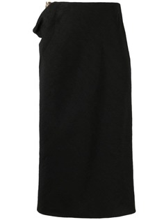 Versace юбка миди с декором Medusa