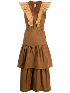 Baum Und Pferdgarten ярусное платье миди с оборками