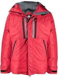 Canada Goose плащ с капюшоном и логотипом