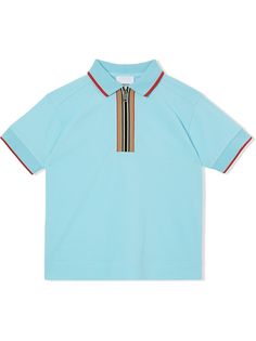 Burberry Kids рубашка поло в полоску Icon Stripe