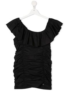 Miss Blumarine блузка с оборками на воротнике