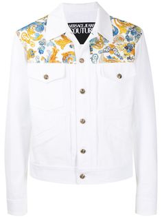 Versace Jeans Couture джинсовая куртка с принтом Versailles