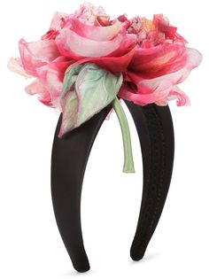 Dolce & Gabbana ободок с цветочной аппликацией
