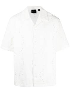 Daily Paper рубашка с короткими рукавами и вышивкой