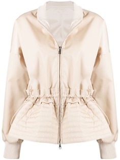 Moncler бомбер-пуховик с баской