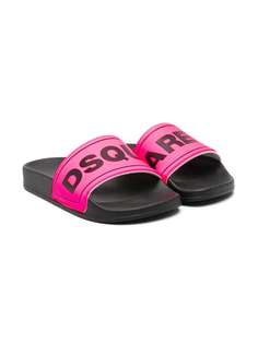 Dsquared2 Kids шлепанцы с логотипом