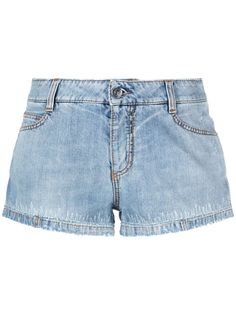 Ermanno Scervino джинсовые шорты с эффектом потертости