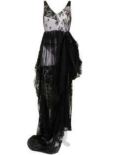 Dolce & Gabbana Pre-Owned платье с кружевными вставками и драпировкой