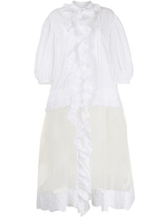 Simone Rocha платье миди с оборками