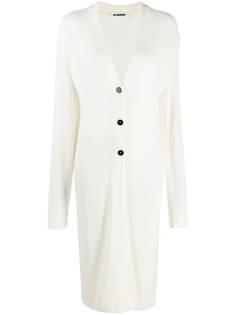 Jil Sander кардиган тонкой вязки с V-образным вырезом