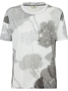 Fendi футболка с круглым вырезом и цветочным принтом