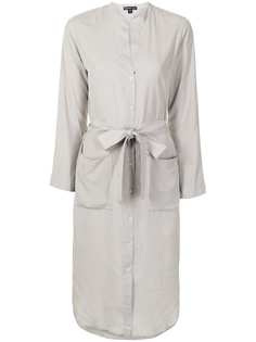 James Perse платье-рубашка с поясом
