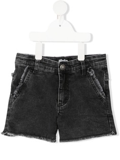 Molo джинсовые шорты с бахромой