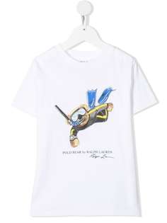 Ralph Lauren Kids футболка с принтом Polo Bear