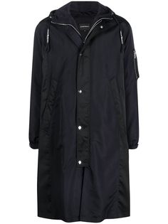 Emporio Armani тренч с капюшоном