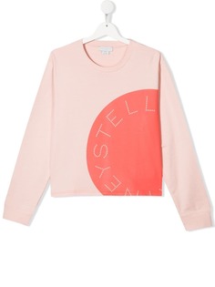 Stella McCartney Kids топ с логотипом