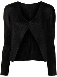 Pleats Please Issey Miyake плиссированный кардиган