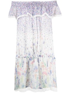 Ermanno Ermanno платье с открытыми плечами и цветочным принтом