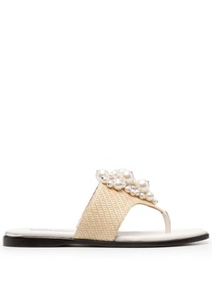 Jimmy Choo шлепанцы Asti с искусственным жемчугом