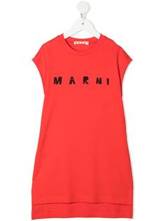 Marni Kids платье-футболка с логотипом