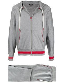 Kiton спортивный костюм с контрастной окантовкой