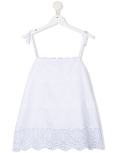 Ermanno Scervino Junior блузка с кружевом