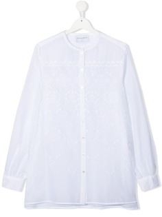 Ermanno Scervino Junior блузка с цветочным кружевом