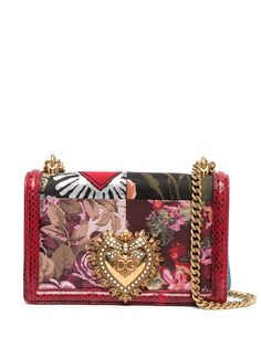 Dolce & Gabbana жаккардовая сумка на плечо Devotion