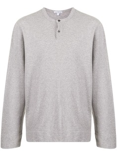 James Perse флисовый джемпер Henley