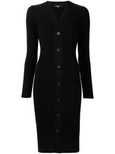 James Perse платье в рубчик на пуговицах