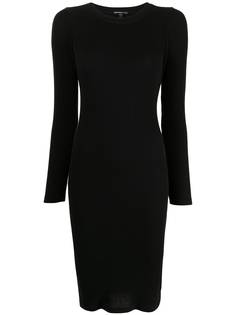 James Perse платье-свитер в рубчик