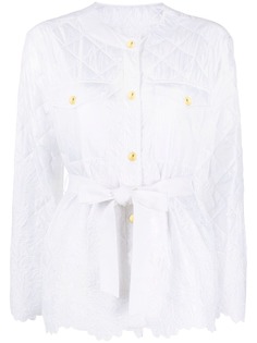 Ermanno Scervino стеганая куртка с цветочным узором