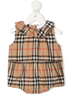 Burberry Kids боди в клетку Vintage Check