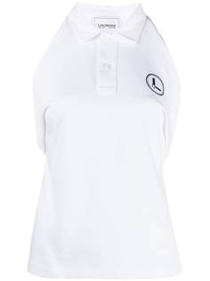 Lourdes рубашка поло с вышитым логотипом и завязками
