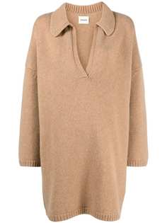 Khaite кашемировый джемпер с V-образным вырезом