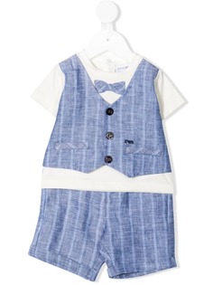 Emporio Armani Kids костюм-двойка в тонкую полоску