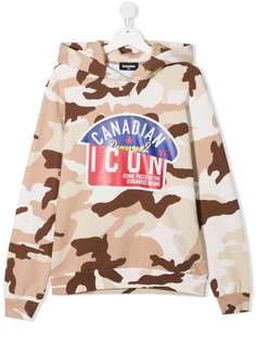 Dsquared2 Kids худи с камуфляжным принтом