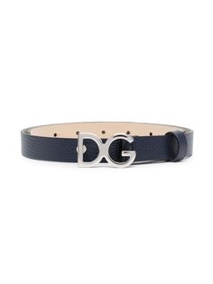 Dolce & Gabbana Kids ремень с пряжкой-логотипом DG