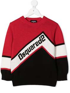 Dsquared2 Kids джемпер вязки интарсия с логотипом