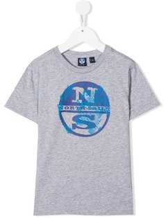 North Sails Kids футболка из органического хлопка с логотипом