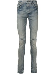 AMIRI джинсы скинни с прорезями