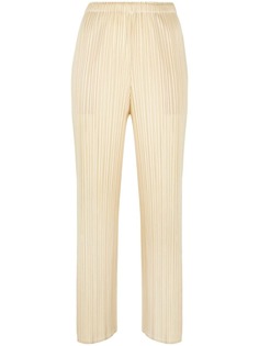 Pleats Please Issey Miyake укороченные плиссированные брюки