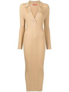 MANNING CARTELL приталенное платье в рубчик