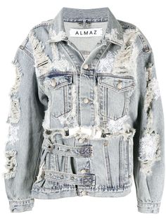 Almaz джинсовая куртка с эффектом потертости