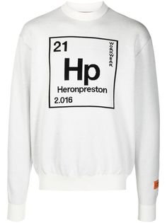 Heron Preston джемпер вязки интарсия с логотипом