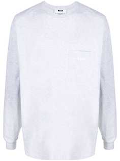 MSGM толстовка с накладным карманом