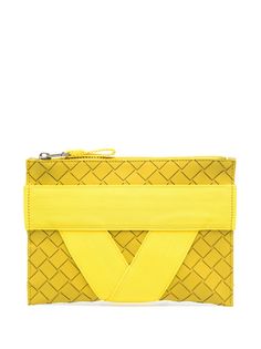 Bottega Veneta клатч с узором Intrecciato