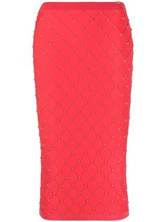 Elisabetta Franchi декорированная юбка-карандаш